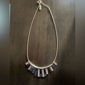 New without tags! The limited gold bar necklace & matching earrings